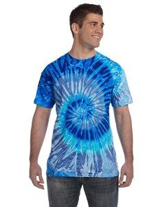 Tie-Dye CD100 - 5.4 oz., 100% Cotton Tie-Dyed T-Shirt Blue Jerry