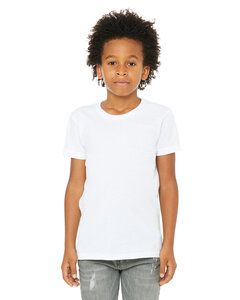 Bella+Canvas 3001Y - Youth Jersey Short-Sleeve T-Shirt Blanco