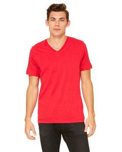 Bella+Canvas 3005 - Unisex Jersey Short-Sleeve V-Neck T-Shirt Rojo