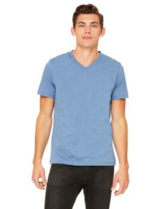 Bella+Canvas 3005 - Unisex Jersey Short-Sleeve V-Neck T-Shirt Acero Azul