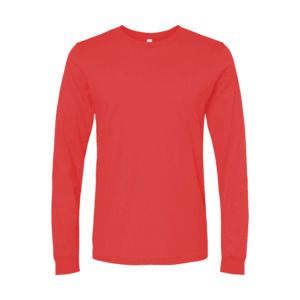 Bella+Canvas 3501 - Men’s Jersey Long-Sleeve T-Shirt Rojo