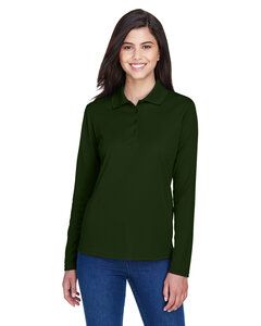 Ash City Core 365 78192 - Pinnacle Core 365™ Ladies' Performance Long Sleeve Pique Polos Verde Oscuro