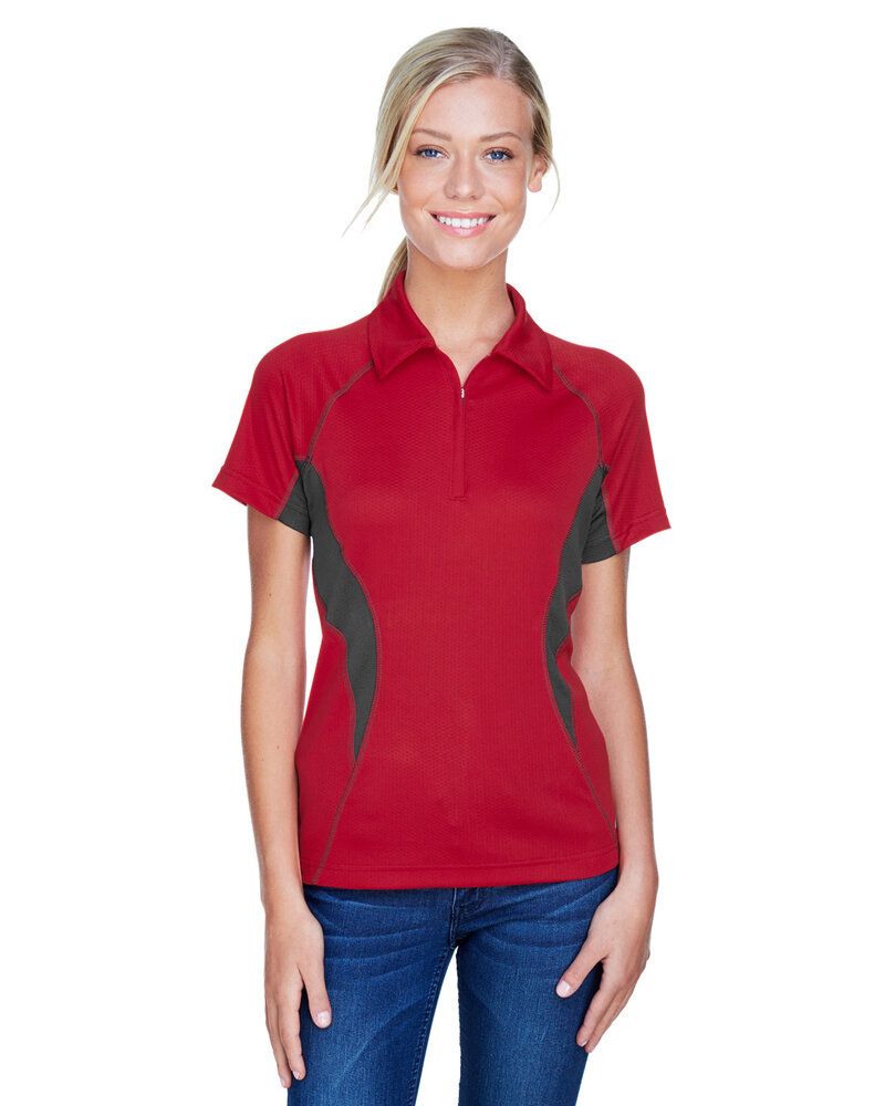 Ash City North End 78657 - SERAC LADIES' UTK cool.logikTM PERFORMANCE ZIPPERED POLO