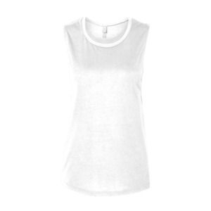 Bella+Canvas B8803 - Ladies Flowy Scoop Muscle T-Shirt Blanco