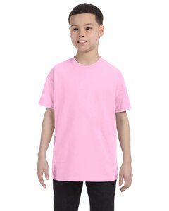 Gildan G500B - Heavy Cotton™ Youth T-Shirt  Luz de color rosa