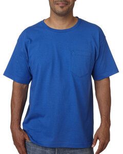 Bayside 5070 - USA-Made Short Sleeve T-Shirt With a Pocket Real Azul