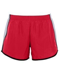 Augusta Sportswear 1265 - Ladies Pulse Short Red/ White/ Black