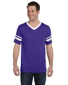 Augusta Sportswear 360 - Remera jersey con mangas con rayas Purple/ White