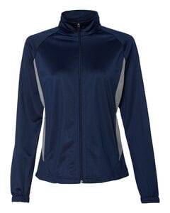 Augusta Sportswear 4392 - Ladies' Brushed Tricot Medalist Jacket Navy/ Graphite