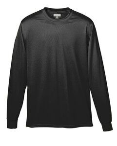 Augusta Sportswear 788 - Remera absorbente de manga larga para adultos Negro