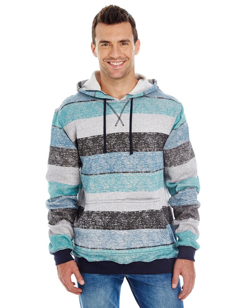 Burnside B8603 - Printed Striped Fleece Sweatshirt