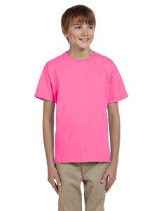 Fruit of the Loom 3930BR - Youth Heavy Cotton HD™ T-Shirt Rosa Fluor