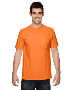Fruit of the Loom 3930PR - Heavy Cotton HD™ T-Shirt with a Left Chest Pocket Seguridad de Orange