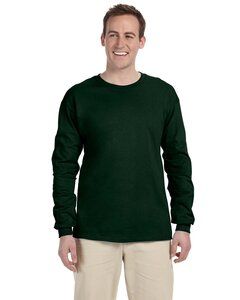 Fruit of the Loom 4930R - Heavy Cotton Long Sleeve T-Shirt Verde Oscuro