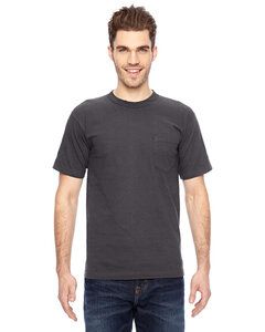 Bayside 7100 - USA-Made Short Sleeve T-Shirt with a Pocket Charcoal