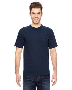 Bayside 7100 - USA-Made Short Sleeve T-Shirt with a Pocket Marina