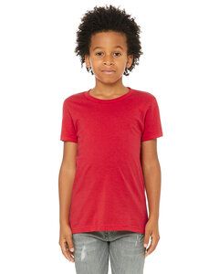 Bella+Canvas 3001Y - Remera para niños manga corta de cuello redondo Jersey  Rojo