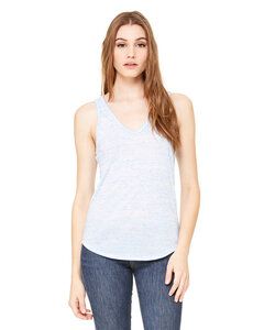 Bella+Canvas 8805 - Ladies' Flowy V-Neck Tank Blue Marble