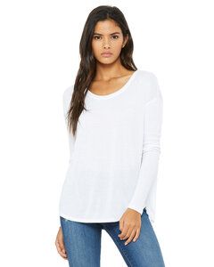 Bella+Canvas 8852 - Ladies Flowy Long Sleeve T-Shirt With 2x1 Rib Sleeves
