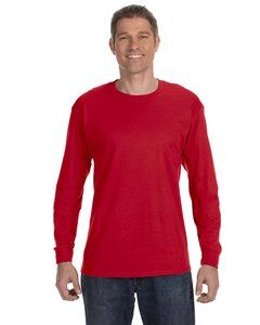 Gildan 5400 - Remera de algodón grueso manga larga Rojo