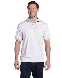 Hanes 054X - Blended Jersey Sport Shirt Blanco