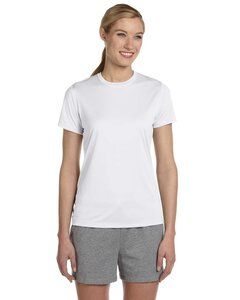 Hanes 4830 - Ladies' Cool Dri® Short Sleeve Performance T-Shirt Blanco