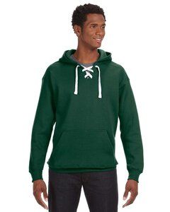 J. America 8830 - Sport Lace Hooded Sweatshirt Verde bosque