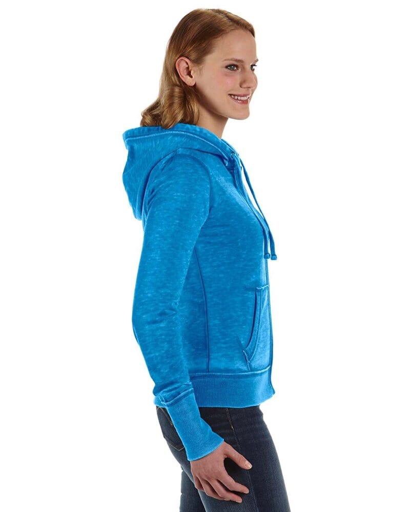 J. America 8913 - Ladies' Zen Fleece Full-Zip Hooded Sweatshirt