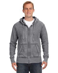 J. America 8916 - Vintage Zen Fleece Full-Zip Hooded Sweatshirt
