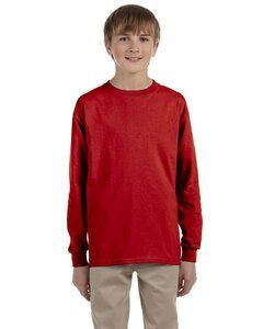 JERZEES 29BLR - Heavyweight Blend™ 50/50 Youth Long Sleeve T-Shirt True Red