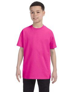 JERZEES 29BR - Heavyweight Blend™ 50/50 Youth T-Shirt Cyber Pink
