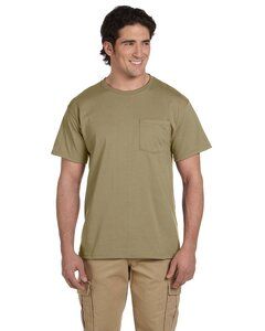 JERZEES 29MPR - Heavyweight Blend™ 50/50 T-Shirt with a Pocket Caqui