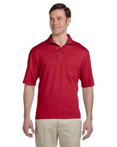 JERZEES 436MPR - SpotShield™ 50/50 Sport Shirt with a Pocket True Red