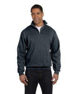 JERZEES 995MR - Nublend® Quarter-Zip Cadet Collar Sweatshirt Black Heather