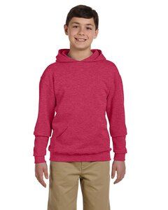 JERZEES 996YR - NuBlend® Youth Hooded Sweatshirt Vintage Heather Red