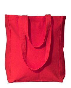 Liberty Bags 8861 - Bolsa de lona de algodón reforzado de 10 onzas Rojo