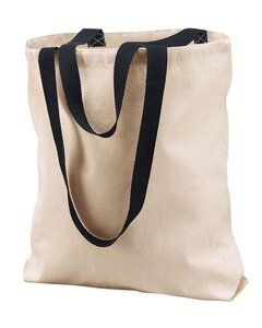Liberty Bags 8868 - Bolsa de 11 onzas de color natural con manijas contrastantes Natural/ Black
