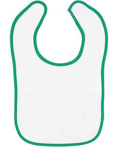 Rabbit Skins 1003 - Infant Terry Snap Bib w/ Contrast Color Binding Kelly