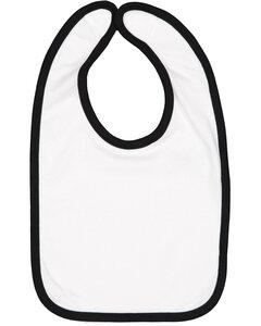 Rabbit Skins 1004 - Contrast Jersey Velcro® Bib White/ Black