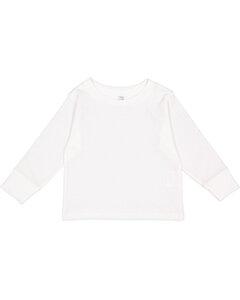 Rabbit Skins 3311 - Toddler Long Sleeve T-Shirt Blanco