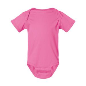 Rabbit Skins 4424 - Fine Jersey Infant Lap Shoulder Creeper Hot Pink