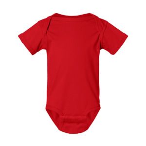 Rabbit Skins 4424 - Fine Jersey Infant Lap Shoulder Creeper Rojo