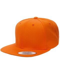 Yupoong 6089M - Wool Blend Flat Bill Snapback Cap Naranja