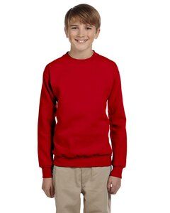 Hanes P360 - EcoSmart® Youth Sweatshirt De color rojo oscuro
