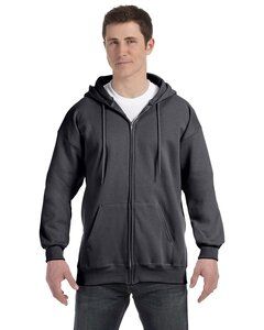Hanes F280 - PrintProXP Ultimate Cotton® Full-Zip Hooded Sweatshirt Carbón de leña Heather