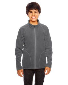 Team 365 TT90Y - Youth Campus Microfleece Jacket Sport Graphite