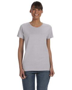 Gildan G500L - Heavy Cotton Ladies Missy Fit T-Shirt Deporte Gris