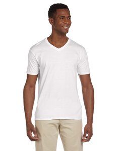 Gildan G64V - Softstyle® 4.5 oz. V-Neck T-Shirt Blanco