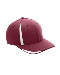 Flexfit ATB102 - for Team 365 Pro Performance Front Sweep Cap Sp Maroon/Wht