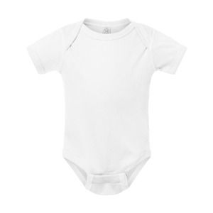 Rabbit Skins 4400 - Infant Baby Rib Bodysuit Blanco